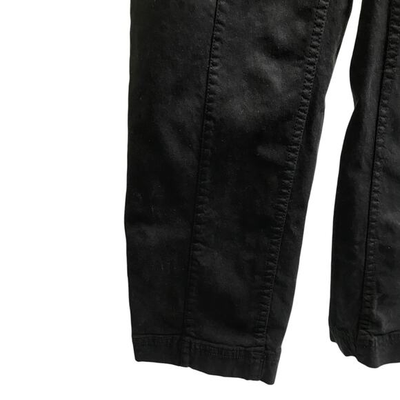 Alex Mill Jumpsuit Womens S Black Long Sleeve Romper Button Down Stretch Pockets - Picture 11 of 13